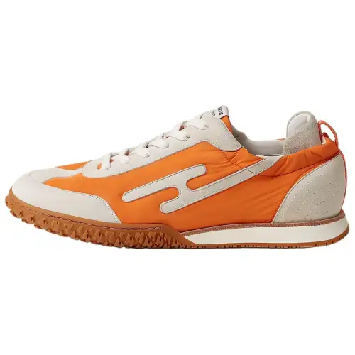 HERMES Jet Low top Casual Shoes 2.2cm Men's Beige Orange