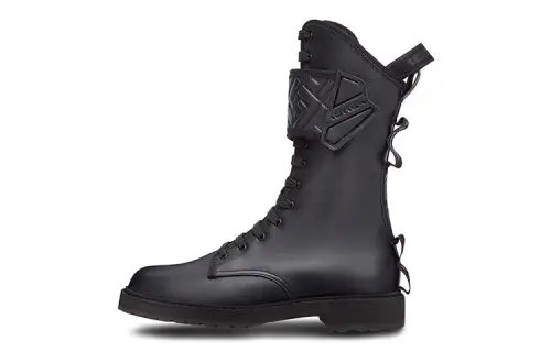 FENDI Women's Leather Lace-Up Boot 'Black'