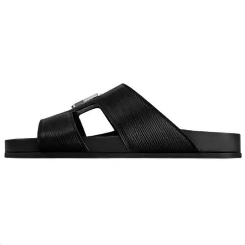 LOUIS VUITTON Slide Slippers Men's Black