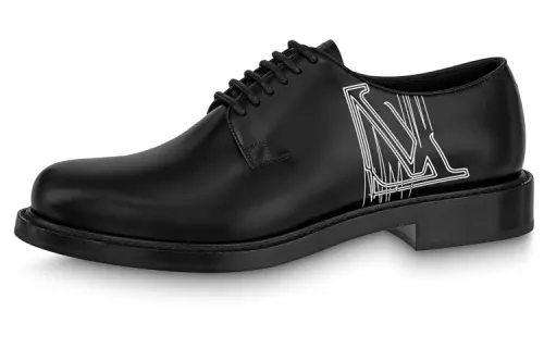 LOUIS VUITTON Voltaire Derby Shoes 'Black White'