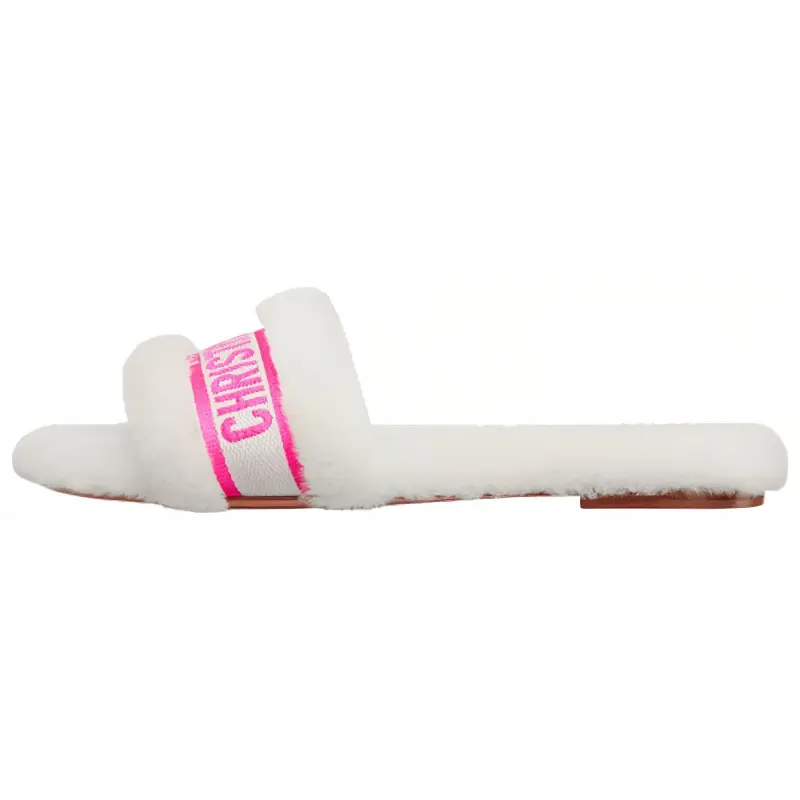 DIOR Chez Moi Slide Slippers Women's Bright Pink