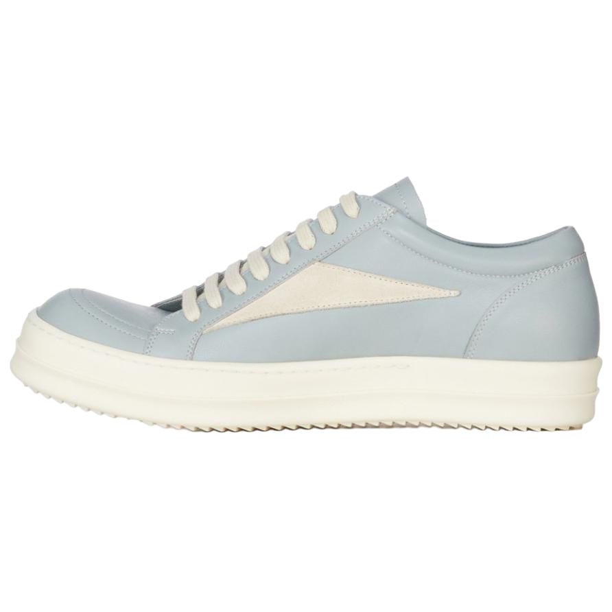 RICK OWENS/RO Cow Leather Low top Skateboard Shoes Women's Blue