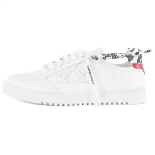 OFF WHITE Nappa Calf Low top Stylish Skateboarding Shoes Men's White