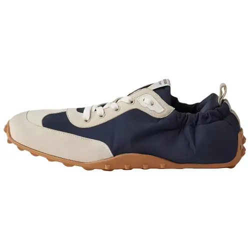 HERMES In Leather Low top Casual Shoes Men's Blue