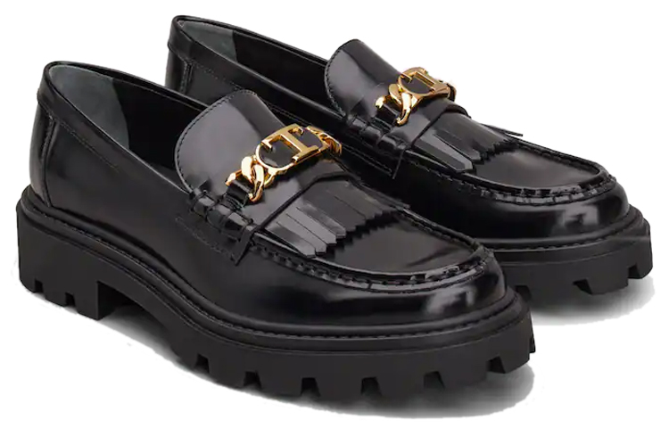 TOD'S Logo Plaque Chunky Loafers Women's