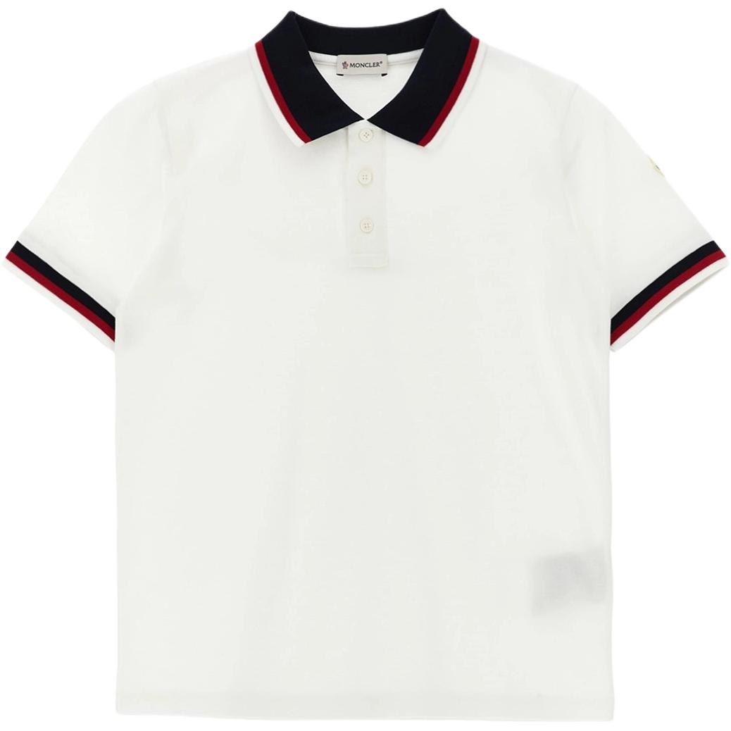Мужская футболка-поло Moncler Tricolor (синяя)