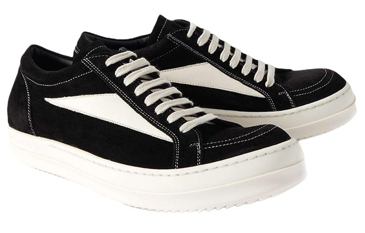 RICK OWENS Strobe Vintage Low Black Suede