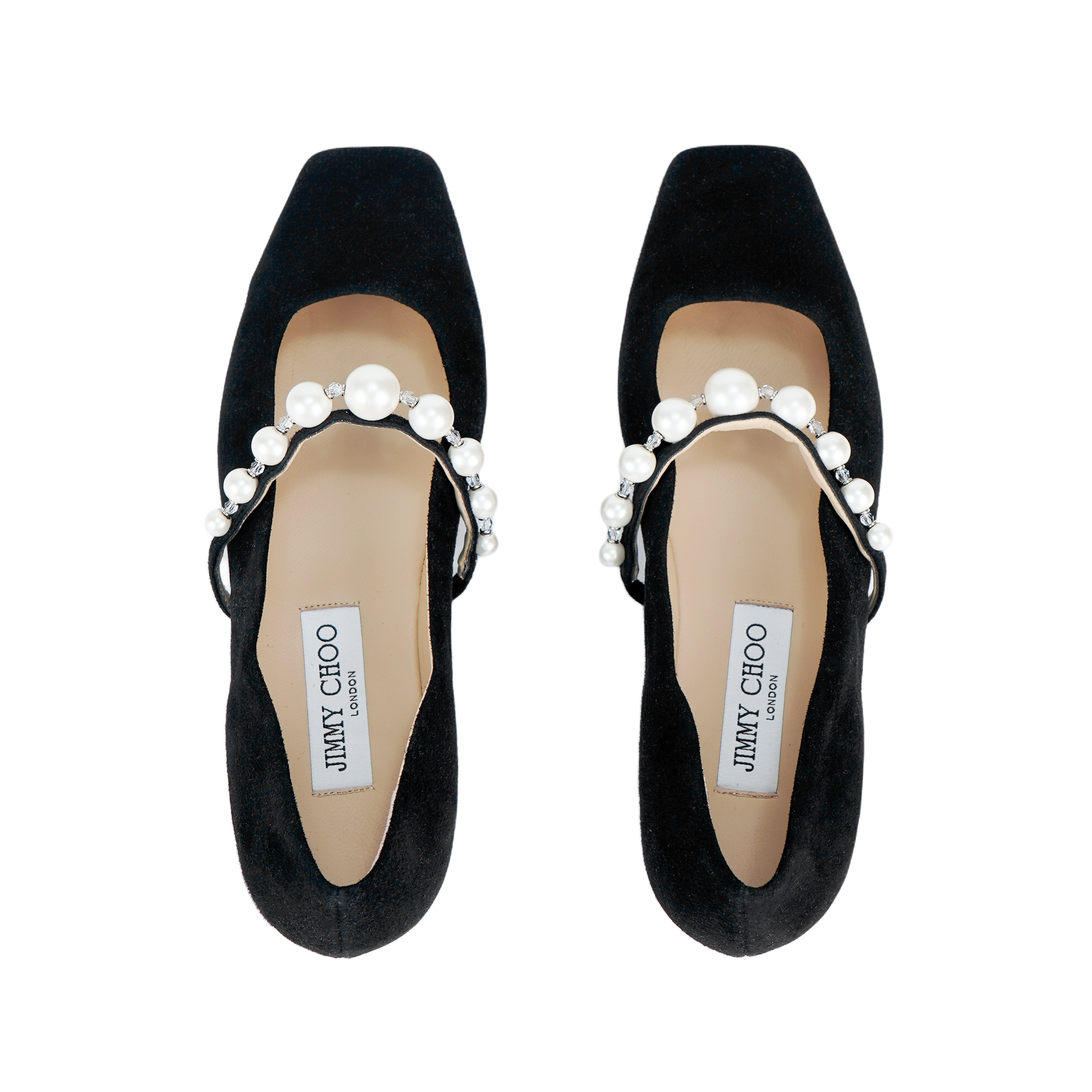 Jimmy Choo Ade Square-toe Ballerina Shoes