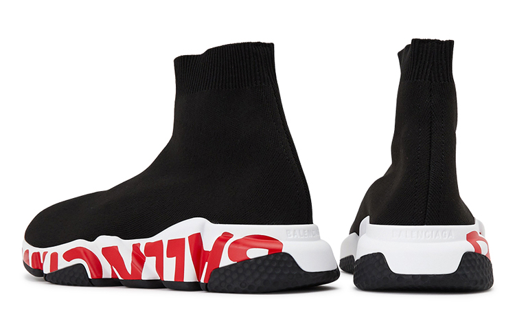 Мужские кроссовки Balenciaga Speed (черные) — фото 4