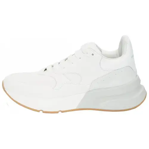 Alexander McQueen Sprint Runner Loose Fit Low top Running Shoes Women's Milk White