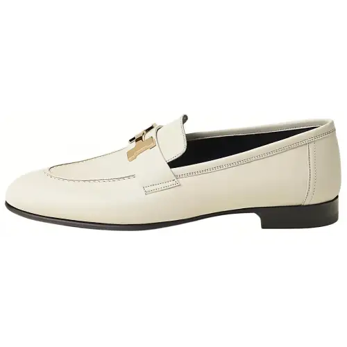 HERMES PARIS Loafers Women's White
