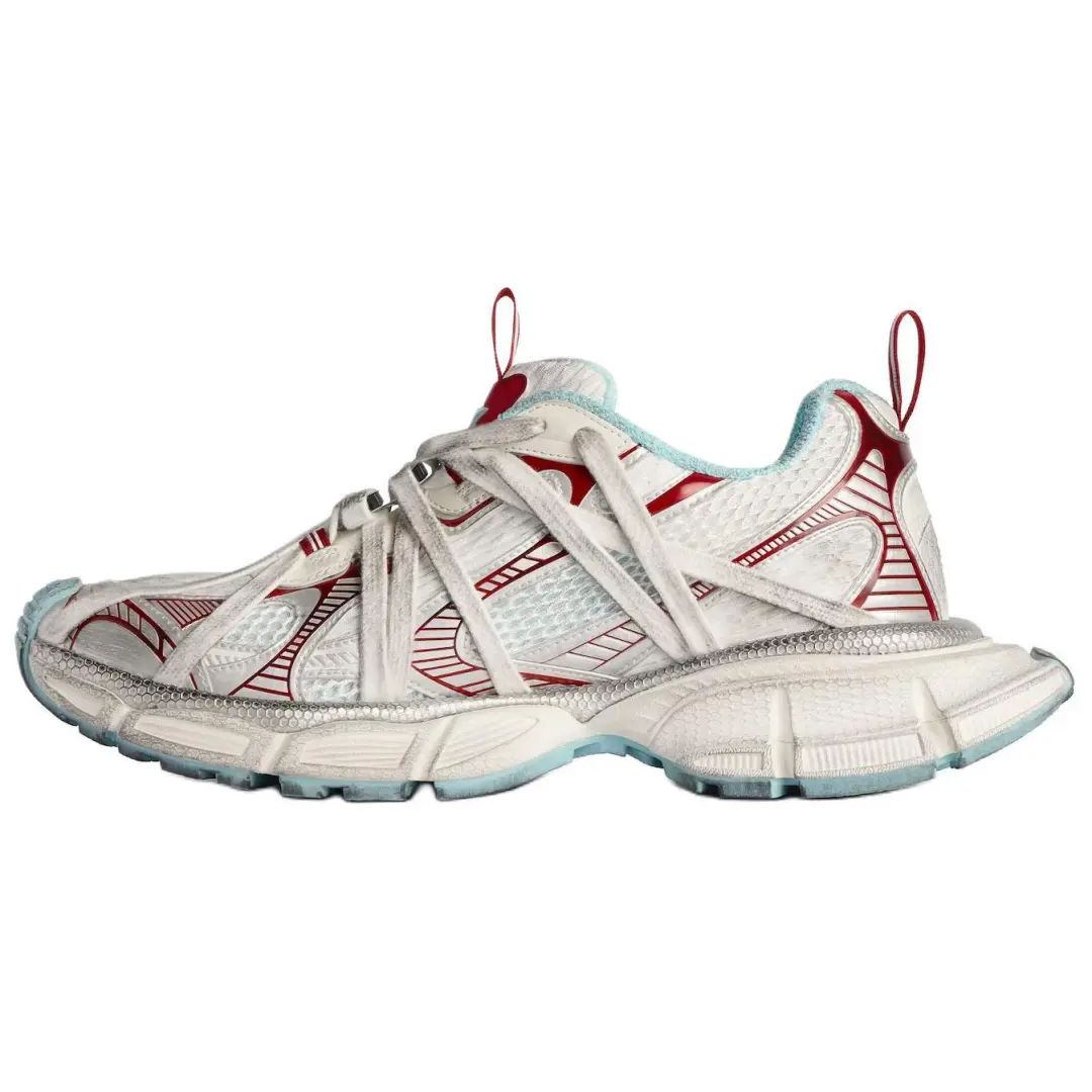 Balenciaga 3XL Extreme Laces B Low top Chunky Sneakers Men's Beige