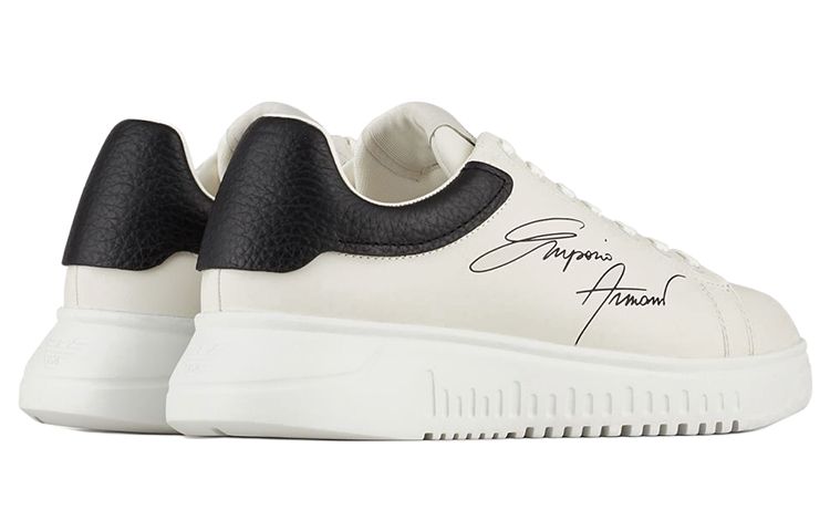 EMPORIO ARMANI Signature Logo Printed Low-Top Sneakers