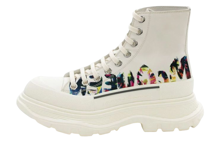 Женские ботинки Alexander McQueen Alexander McQueen Tread Slick (белые)