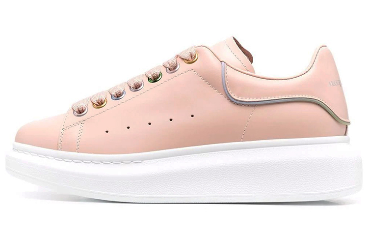 Женские кроссовки Alexander McQueen Oversized Sneaker (розовые)
