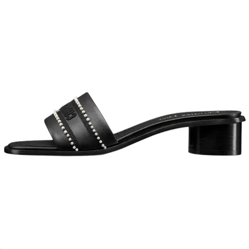 DIOR Dway Rubber Slide Slippers 3.5cm Women's Black