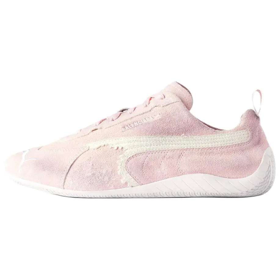Balenciaga x PUMA Collaboration Speedcat Low top Casual Shoes Women's Pink