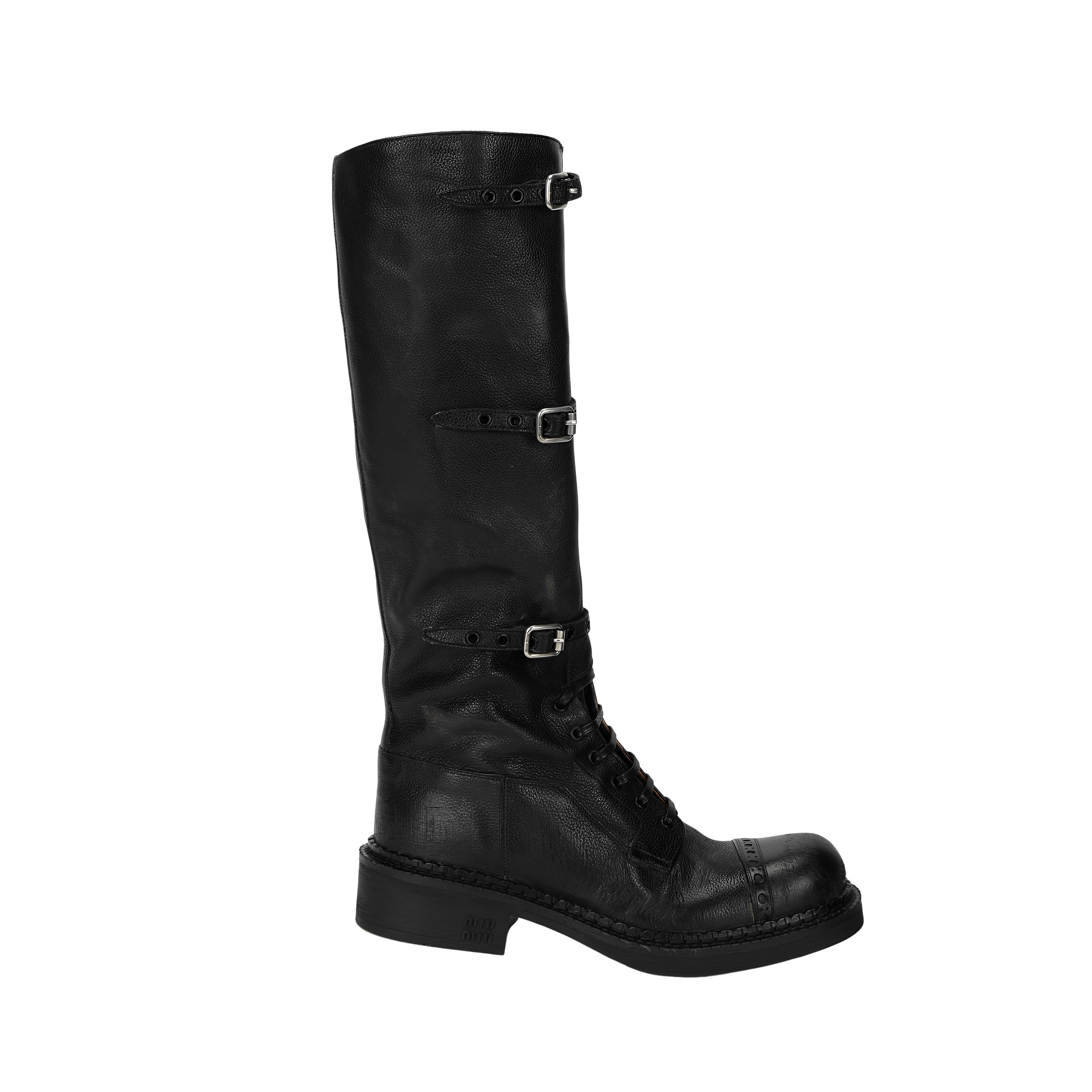 MIU MIU Knee high Boots Women's Black