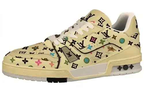 Tyler x LOUIS VUITTON Trainer Low top Skateboard Shoes Unisex Beige