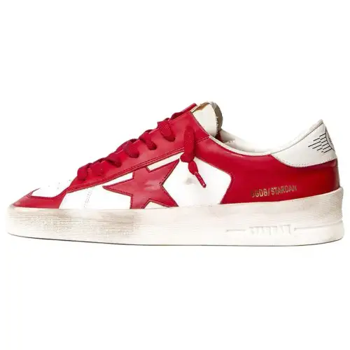 Golden Goose Stardan White Red Women's