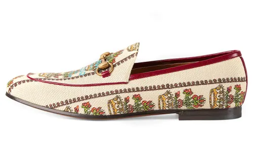 GUCCI 100th Anniversary Casual Shoes Men's White Red