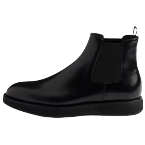 PRADA Short Chelsea Boots Men's Black