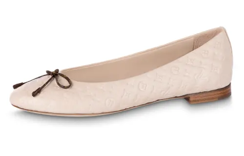 LOUIS VUITTON Lv Nina Flat Ballerina Shoes 'Pink Monogram' Women's