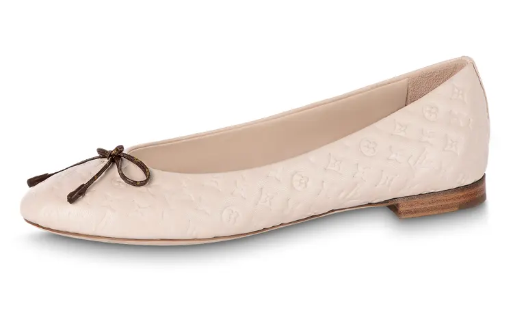 LOUIS VUITTON Lv Nina Flat Ballerina Shoes 'Pink Monogram' Women's