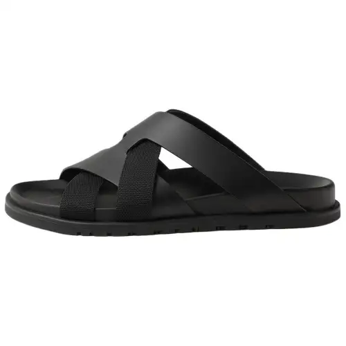 HERMES Slide Slippers 1.2cm Men's Black