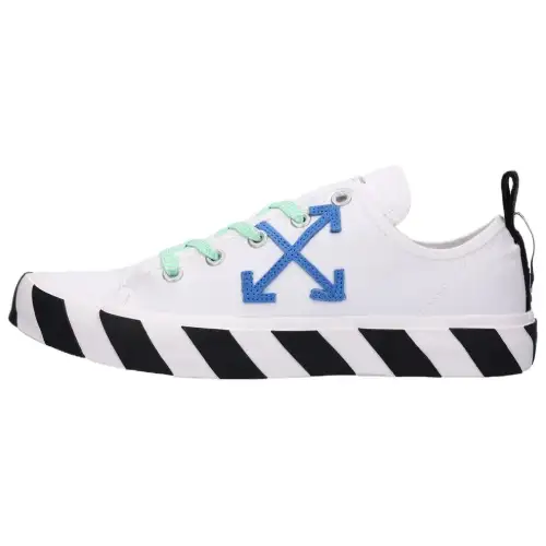 OFF WHITE Hybrid Low Vulcanized Canvas White Navy Blue
