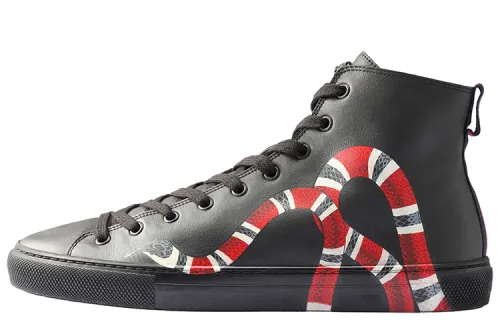 High Top Leather Gucci 'Snake'