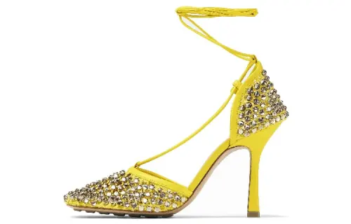 Bottega Veneta Sparkle Stretch Sandals Women's