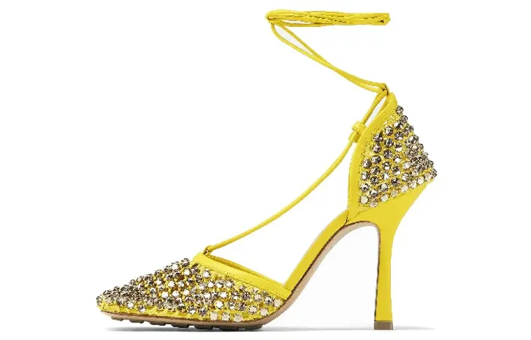 Bottega Veneta Sparkle Stretch Sandals Women's