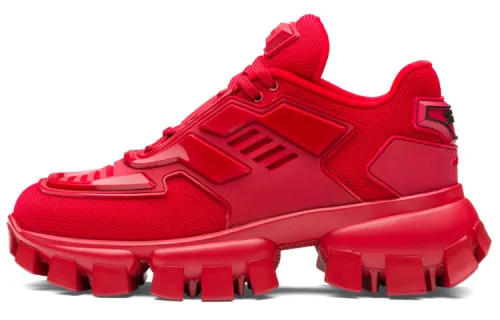 PRADA Cloudbust Thunder Fabric Low top Casual Shoes Women's Red