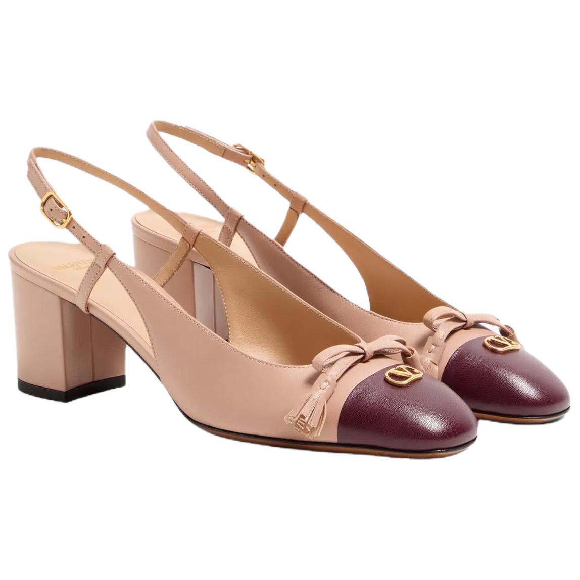 Женские туфли Valentino GARAVANI Valet Du Roi 6cm (розовый) — фото 3