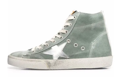 Golden Goose Francy High top Stylish Skateboarding Shoes Women's Green