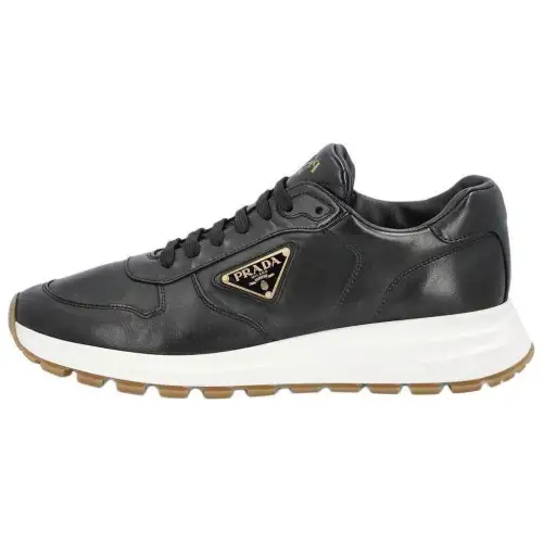 PRADA PRAX 1 Leather Low top Casual Shoes Men's Black