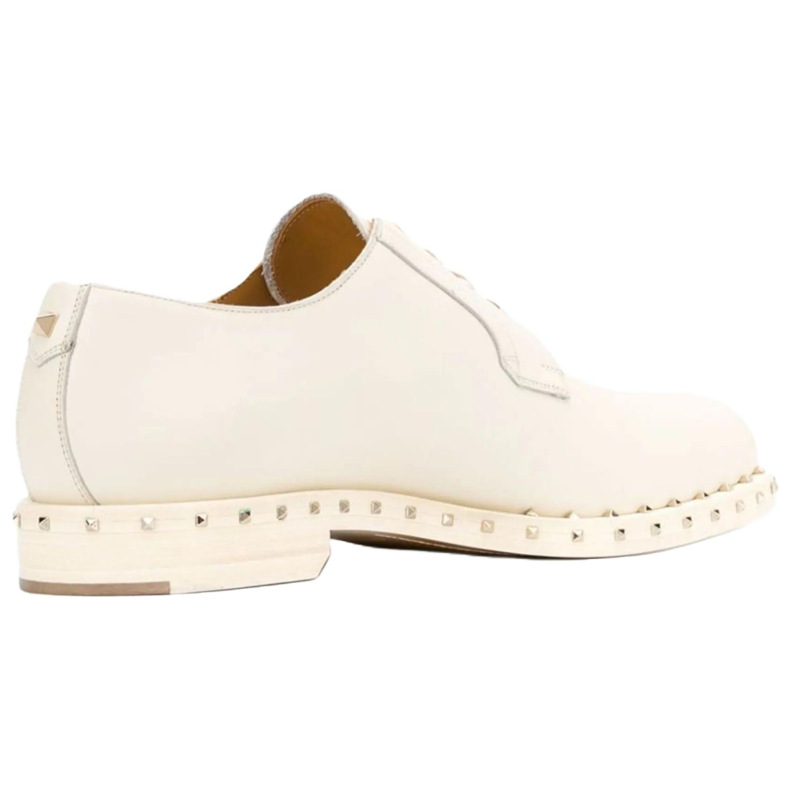 Мужские туфли Valentino GARAVANI Rockstud (белые) — фото 4