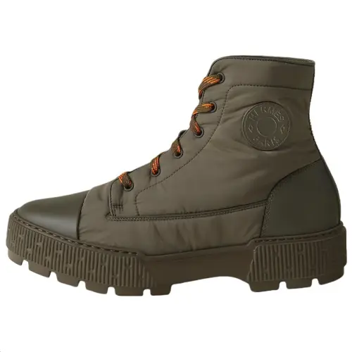HERMES Fresh Calfskin Ankle Boots 4cm Men's Olive Green
