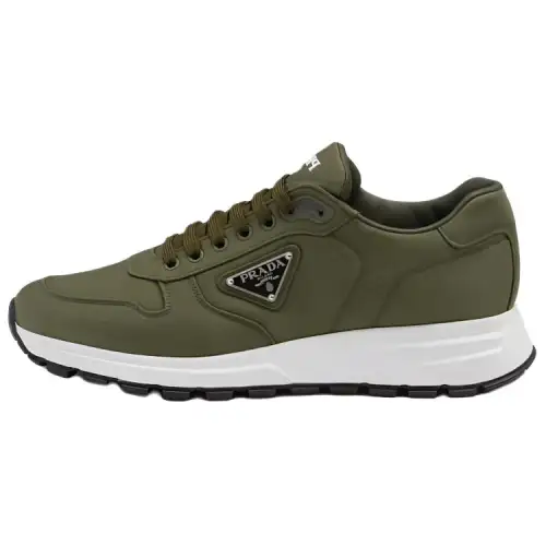 PRADA PRAX 1 Leather Low top Casual Shoes Men's Green