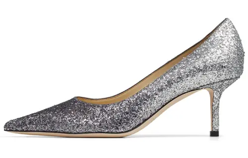 Jimmy Choo LOVE Slim Heel High Heels 6.5cm Women's Carbon Gray