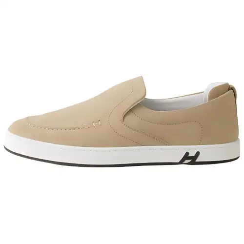 HERMES Kiddy Loafers 2.6cm Men's Beige