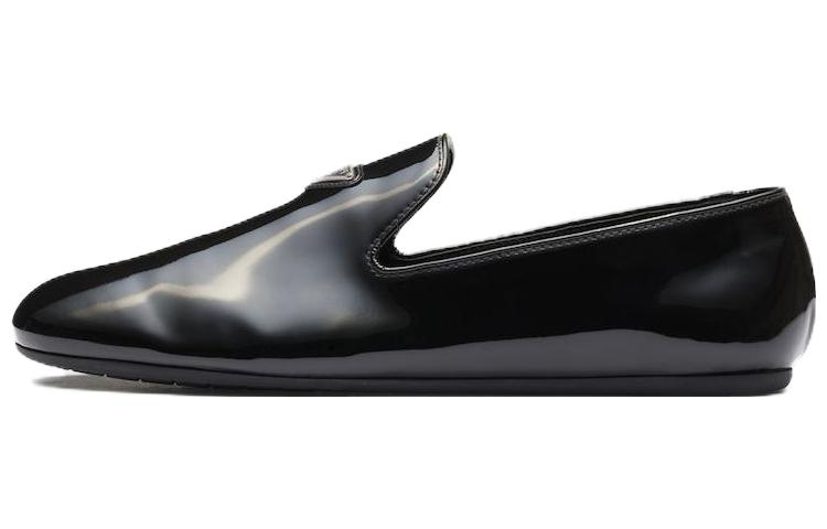 Мужские туфли Prada Triangle (черные)
