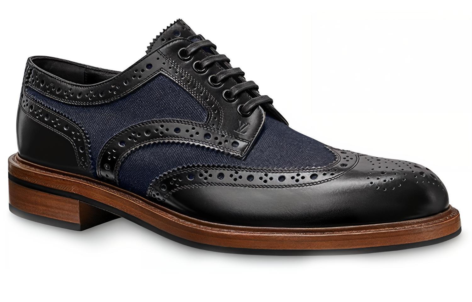 LOUIS VUITTON Lv Voltaire Derby Shoes 'Black'