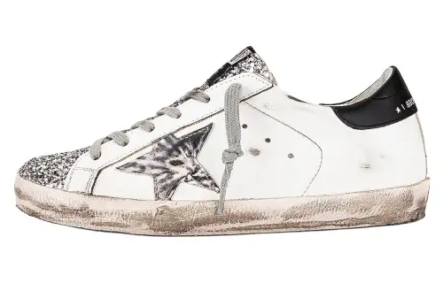 Golden Goose X REVOLVE Superstar Stylish Skateboarding Shoes Women's White Black