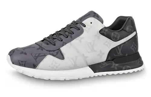 LOUIS VUITTON Run Away Sneakers 'White Monogram Ice And Dark Gray Monogram'