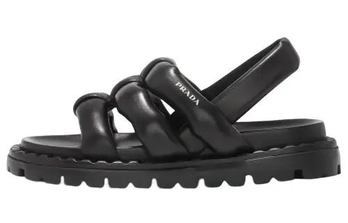 PRADA Women's Nappa Sandal 'Black'