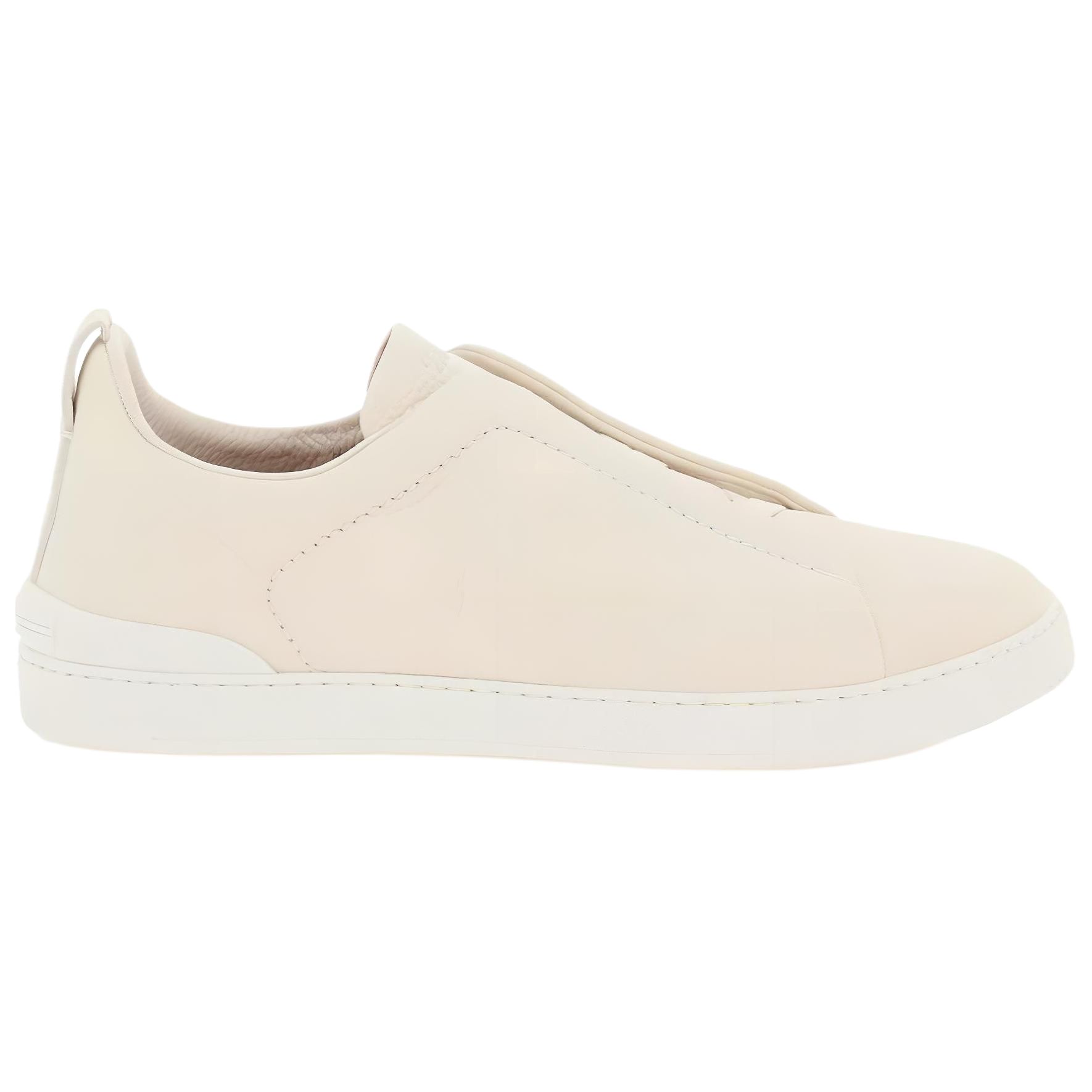 Zegna Grained-leather Low-top Sneakers