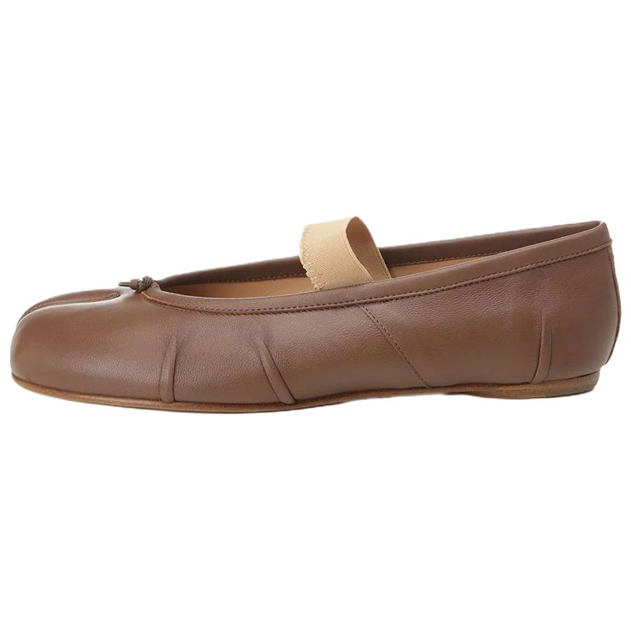 Женские туфли Maison Margiela Tabi (коричневые)