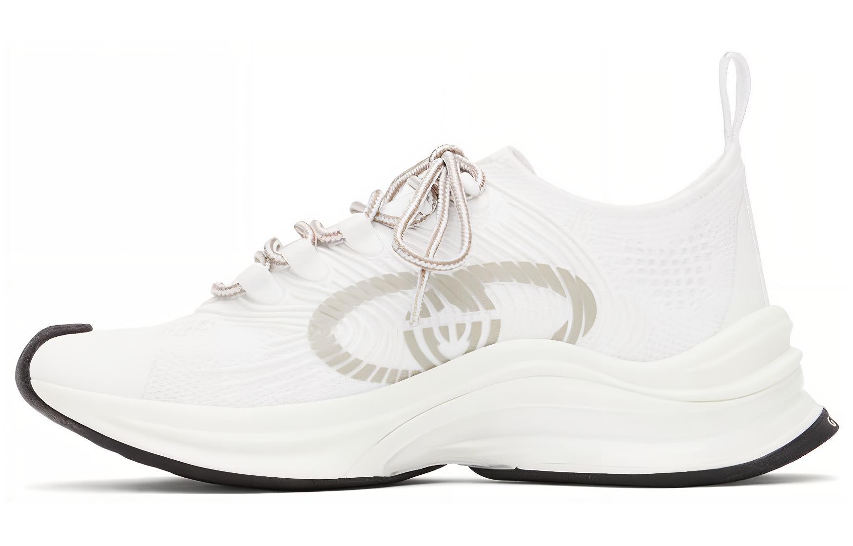 Мужские кроссовки Gucci RUN (белые)